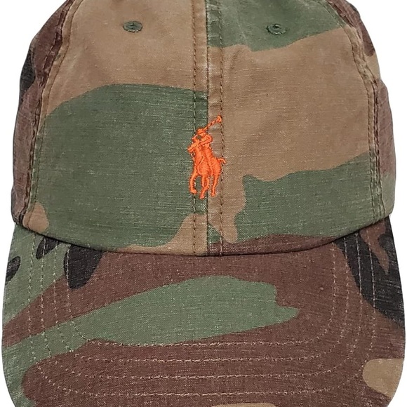 NEW POLO Ralph LaurenCamouflage Cotton Canvas Cap